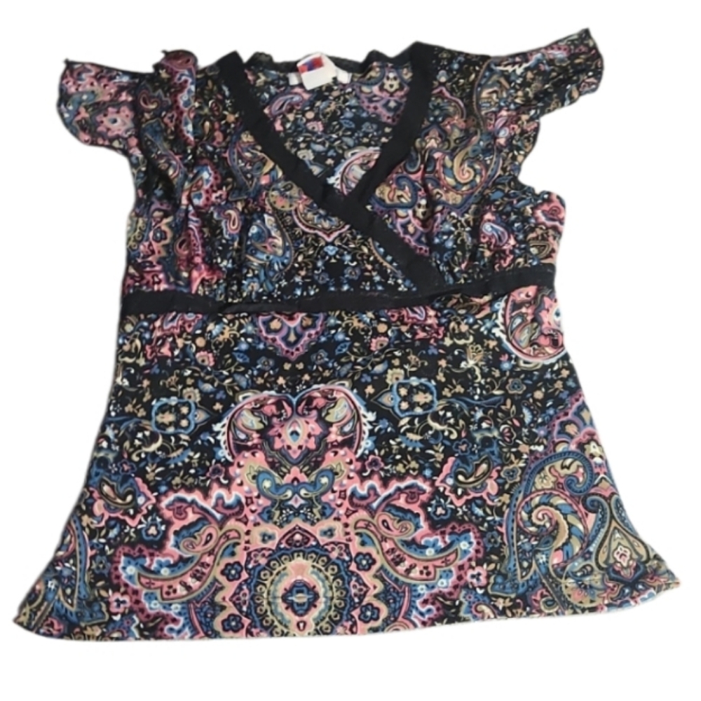 Made In U.S.A Jrs Xl Y2k/ 90s Nwot Sheer Top